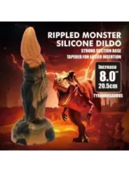 Power Monsters - Tirannosauro Bicolore Fantasy Dildo In Silicone 205 Cm 5 Cm - POWER MONSTERS - Dildo | erosidea.com