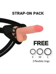 Rockarmy - Imbracatura + Silicone Liquido Premium Mustang Realistico 18 Cm -O- 4.14 Cm - ROCK ARMY - Dildo | erosidea.com