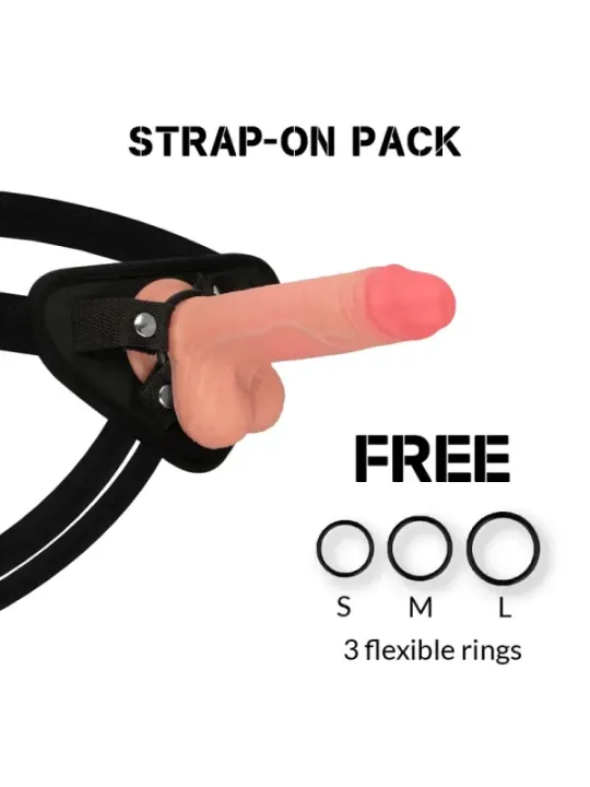 Rockarmy - Imbracatura + Silicone Liquido Premium Mustang Realistico 18 Cm -O- 4.14 Cm - ROCK ARMY - Dildo | erosidea.com