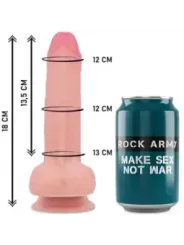 Rockarmy - Imbracatura + Silicone Liquido Premium Mustang Realistico 18 Cm -O- 4.14 Cm - ROCK ARMY - Dildo | erosidea.com