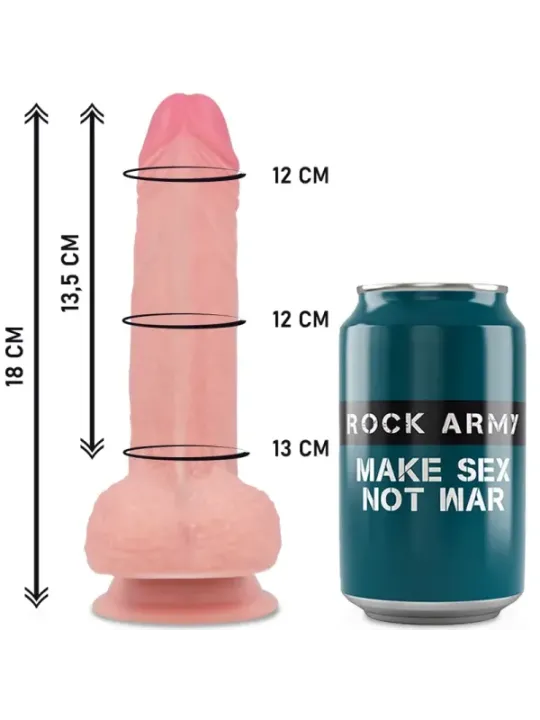 Rockarmy - Imbracatura + Silicone Liquido Premium Mustang Realistico 18 Cm -O- 4.14 Cm - ROCK ARMY - Dildo | erosidea.com