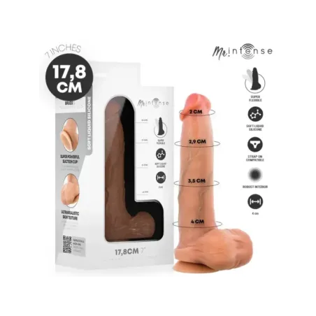 Mr Intense - Dildo In Silicone Di Bruce S Con Testicoli 17.8 cm x 4 Cm - MR. INTENSE DILDOS - Dildo | erosidea.com