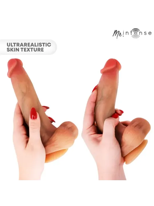 Mr Intense - Bruce M Dildo In Silicone Con Testicoli 20 cm x 4.5 cm - MR. INTENSE DILDOS - Dildo | erosidea.com