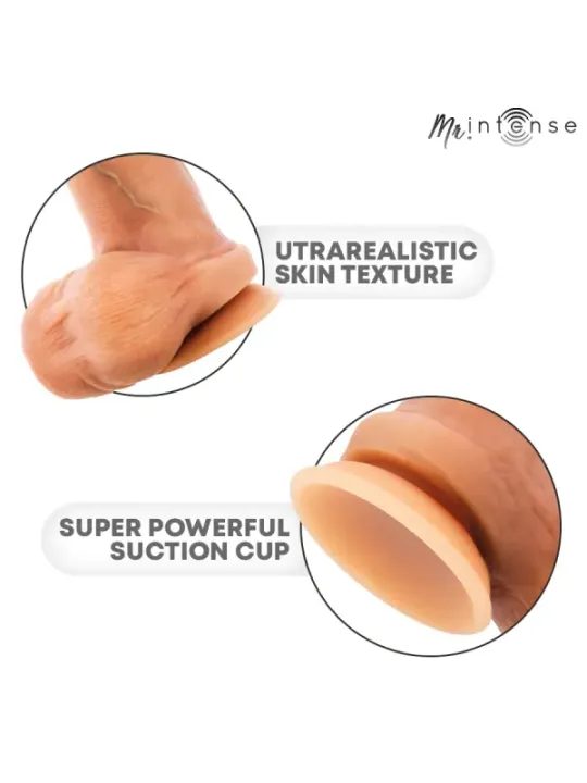 Mr Intense - Bruce M Dildo In Silicone Con Testicoli 20 cm x 4.5 cm - MR. INTENSE DILDOS - Dildo | erosidea.com