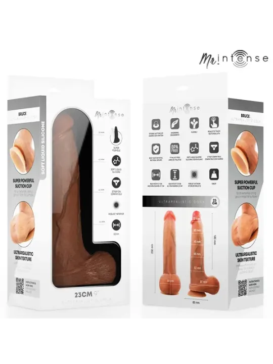 Mr Intense - Bruce L Dildo Siliconica 23 Cm -- 5.2 Cm - MR. INTENSE DILDOS - Dildo | erosidea.com