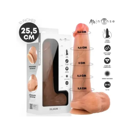 Mr Intense - Bruce Xl Dildo In Silicone Con Testicoli 25.5 cm x 5.5 cm - MR. INTENSE DILDOS - Dildo | erosidea.com