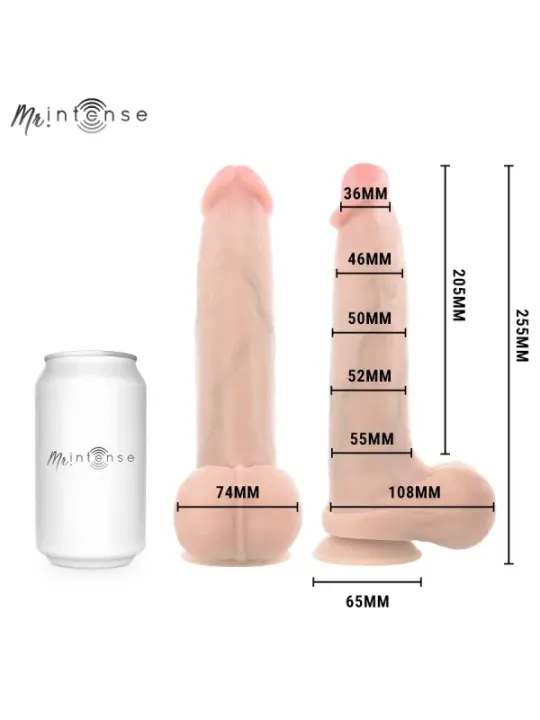 Mr Intense - Bruce Xl Dildo In Silicone Con Testicoli 25.5 cm x 5.5 cm - MR. INTENSE DILDOS - Dildo | erosidea.com