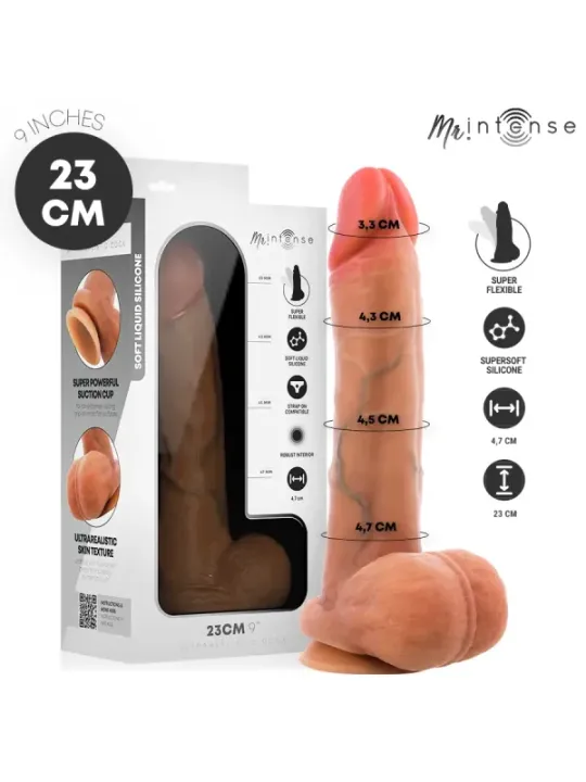 Mr Intense - Gary L Dildo In Silicone Ultra-Realistico Con Testicoli 23 cm x 4.7 cm - MR. INTENSE DILDOS - Dildo | erosidea.com