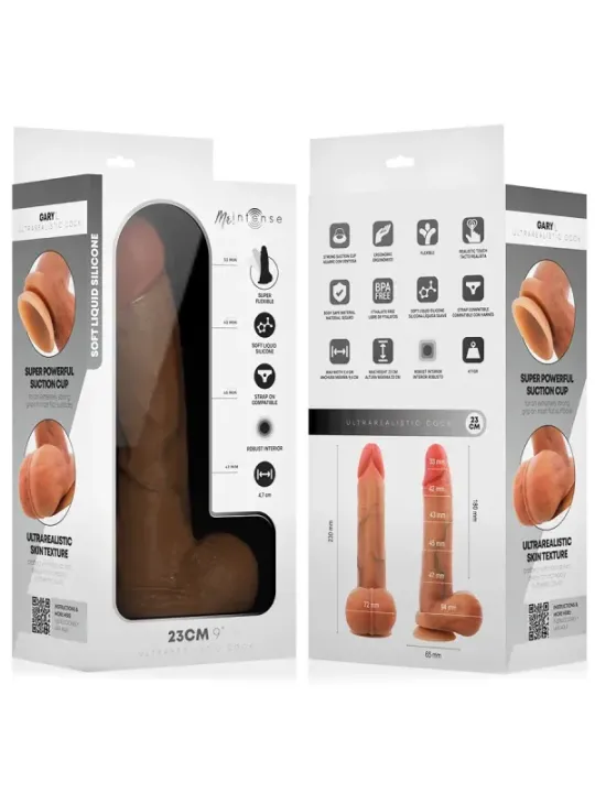 Mr Intense - Gary L Dildo In Silicone Ultra-Realistico Con Testicoli 23 cm x 4.7 cm - MR. INTENSE DILDOS - Dildo | erosidea.com