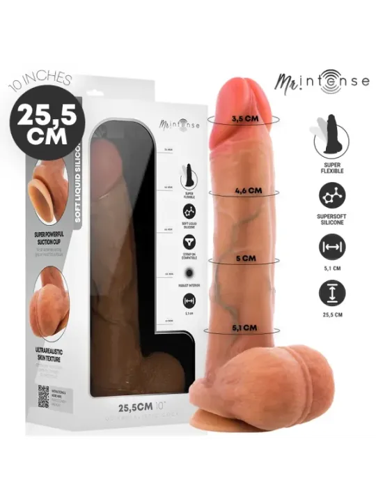 Mr Intense - Gary Xl Dildo In Silicone Ultra-Realistico Con Testicoli 25.5 cm x 5.1 cm - MR. INTENSE DILDOS - Dildo | erosidea.com