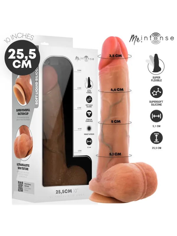 Mr Intense - Gary Xl Dildo In Silicone Ultra-Realistico Con Testicoli 25.5 cm x 5.1 cm - MR. INTENSE DILDOS - Dildo | erosidea.com