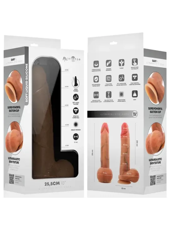 Mr Intense - Gary Xl Dildo In Silicone Ultra-Realistico Con Testicoli 25.5 cm x 5.1 cm - MR. INTENSE DILDOS - Dildo | erosidea.com