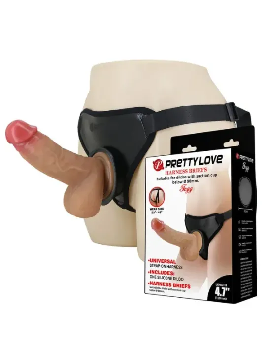 Pretty Love - Imbracatura Universale Con Dildo Realistico - HARNESS COLLECTION - Dildo | erosidea.com