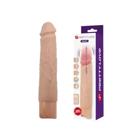 Pretty Love - Kessler Dildo Vibrante Realistico 10 Modalita Di Vibrazione E Rotazione 22 Cm Naturale - DILDOS - Dildo | erosidea.com