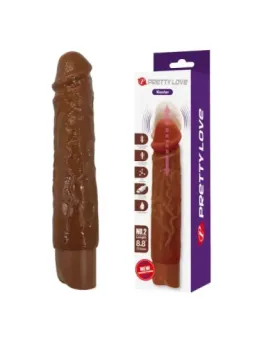 Pretty Love - Kessler Dildo Vibrante Realistico 10 Modalita Di Vibrazione E Rotazione 22 Cm Marrone