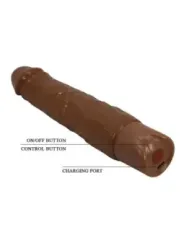 Pretty Love - Kessler Dildo Vibrante Realistico 10 Modalita Di Vibrazione E Rotazione 22 Cm Marrone - DILDOS - Dildo | erosidea.com
