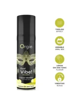 Orgie - Doppia Vibrazione! Liquido Vibrante Al Limone Gin E Tonico 15 Ml
