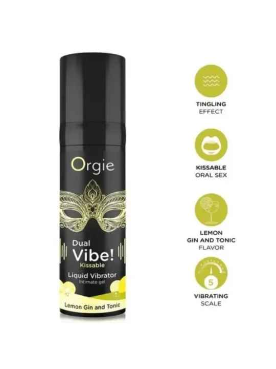 Orgie - Doppia Vibrazione! Liquido Vibrante Al Limone Gin E Tonico 15 Ml - ORGIE - Vibratori Liquidi | erosidea.com
