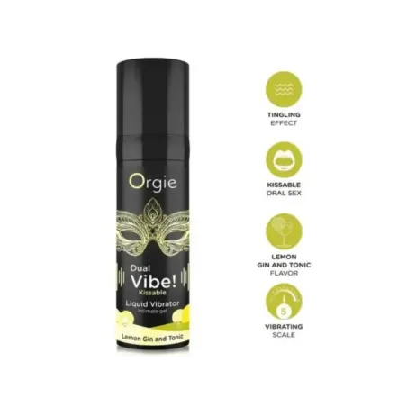 Orgie - Doppia Vibrazione! Liquido Vibrante Al Limone Gin E Tonico 15 Ml - ORGIE - Vibratori Liquidi | erosidea.com