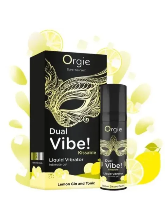 Orgie - Doppia Vibrazione! Liquido Vibrante Al Limone Gin E Tonico 15 Ml - ORGIE - Vibratori Liquidi | erosidea.com