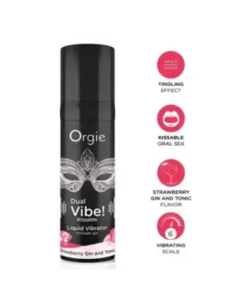 Orgie - Doppia Vibrazione! Liquido Vibrante Al Gusto Di Gin Alla Fragola E Tonico 15 Ml