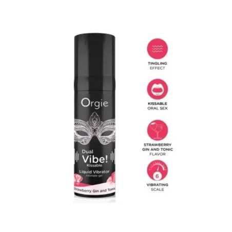 Orgie - Doppia Vibrazione! Liquido Vibrante Al Gusto Di Gin Alla Fragola E Tonico 15 Ml - ORGIE - Vibratori Liquidi | erosidea.com