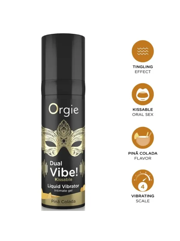 Orgie - Doppia Vibra! Pi‘a Colada Kissable Vibratore Liquido 15 Ml - ORGIE - Vibratori Liquidi | erosidea.com