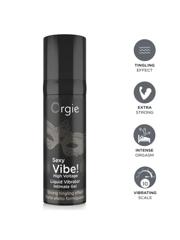 Orgie - Vibrazioni Sexy! Vibratore Liquido Ad Alta Tensione Extra Forte 15 Ml - ORGIE - Vibratori Liquidi | erosidea.com