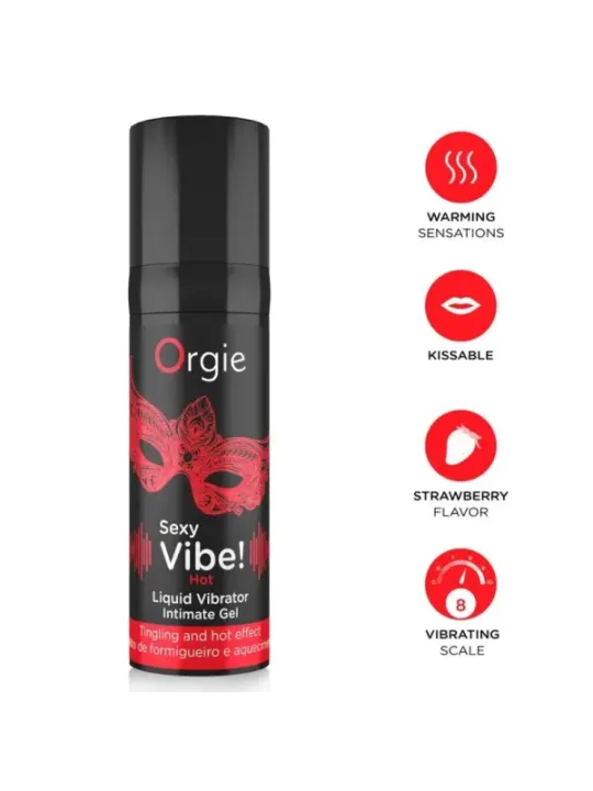 Orgie - Vibrazioni Sexy! Liquido Caldo E Riscaldante Per Vibratore 15 Ml - ORGIE - Vibratori Liquidi | erosidea.com