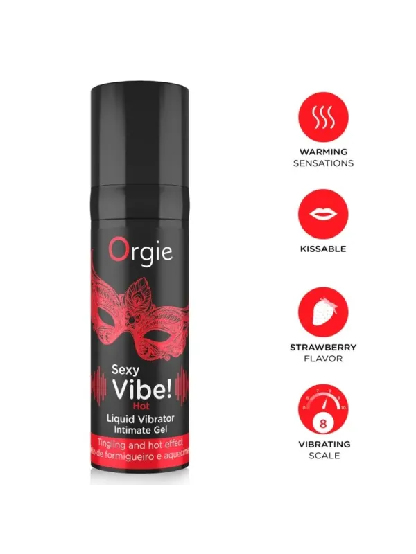 Orgie - Vibrazioni Sexy! Liquido Caldo E Riscaldante Per Vibratore 15 Ml - ORGIE - Vibratori Liquidi | erosidea.com