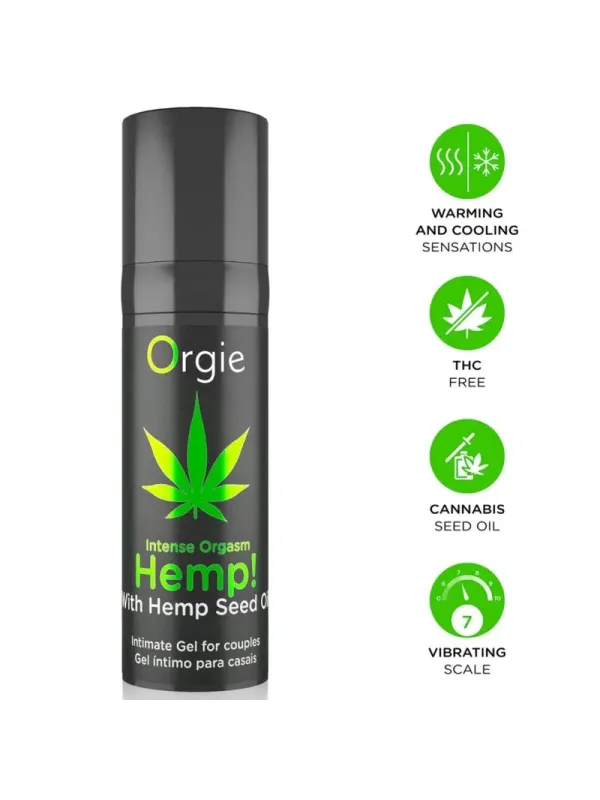 Orgie - Canapa! Orgasmo Intenso Sensazioni Multiple Gel Intimo 15 Ml - ORGIE - Vibratori Liquidi | erosidea.com