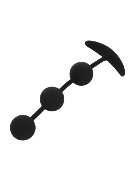 Black&Silver - Rosario Anale Harry 3 Sfere In Silicone 14 Cm - BLACK&SILVER - Ovetti Palline Sfere | erosidea.com