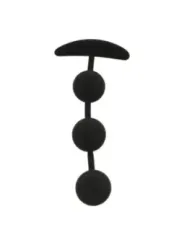 Black&Silver - Rosario Anale Harry 3 Sfere In Silicone 14 Cm - BLACK&SILVER - Ovetti Palline Sfere | erosidea.com