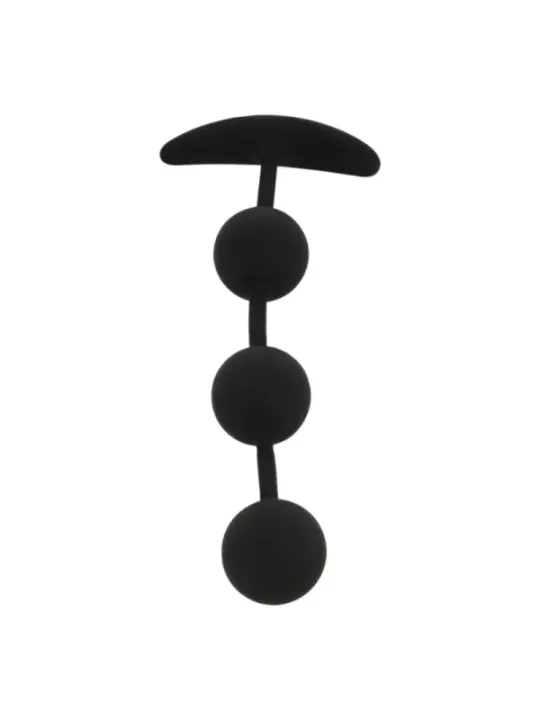 Black&Silver - Rosario Anale Harry 3 Sfere In Silicone 14 Cm - BLACK&SILVER - Ovetti Palline Sfere | erosidea.com
