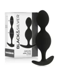 Black&Silver - Orson Plug In Silicone 2 Onde Anal 9 Cm - BLACK&SILVER - Ovetti Palline Sfere | erosidea.com
