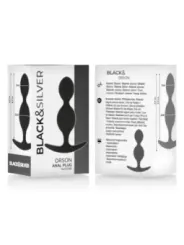 Black&Silver - Orson Plug In Silicone 2 Onde Anal 9 Cm - BLACK&SILVER - Ovetti Palline Sfere | erosidea.com