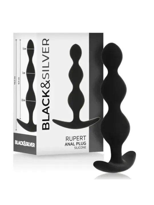 Black&Silver - Catena Per Sfere Anali Rupert 10 Cm - BLACK&SILVER - Ovetti Palline Sfere | erosidea.com