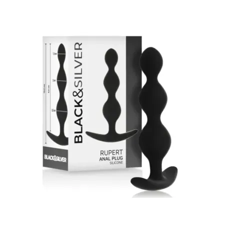 Black&Silver - Catena Per Sfere Anali Rupert 10 Cm - BLACK&SILVER - Ovetti Palline Sfere | erosidea.com