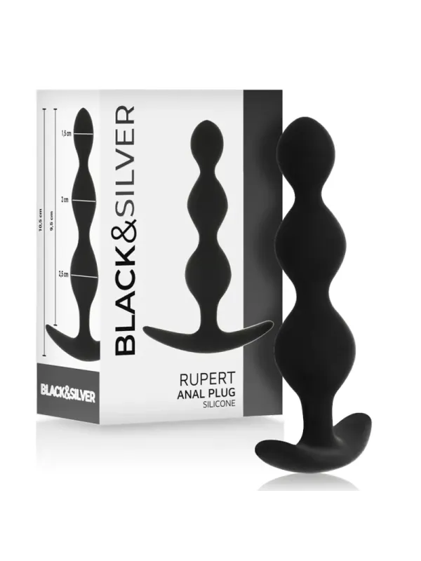 Black&Silver - Catena Per Sfere Anali Rupert 10 Cm - BLACK&SILVER - Ovetti Palline Sfere | erosidea.com