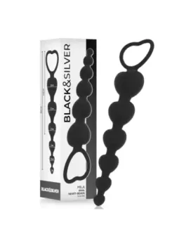 Black&Silver - Mila Anale Catena Di Cuori 18 Cm