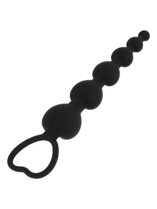 Black&Silver - Mila Anale Catena Di Cuori 18 Cm - BLACK&SILVER - Ovetti Palline Sfere | erosidea.com