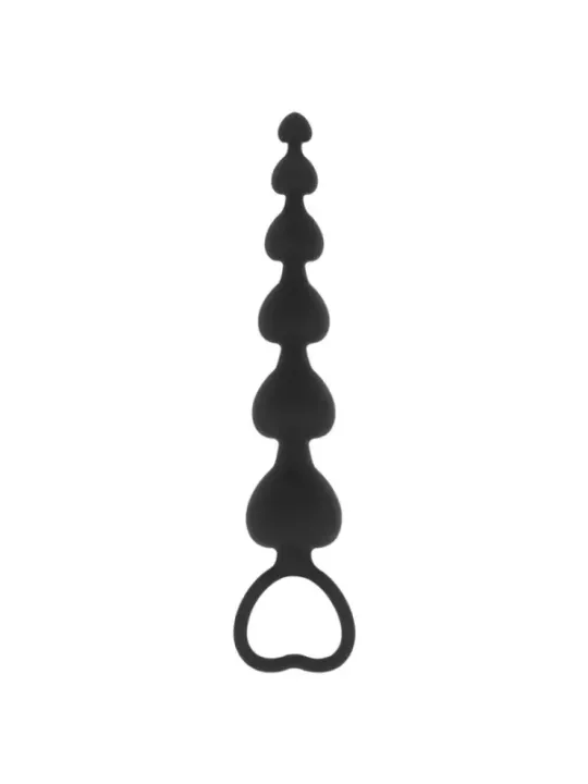 Black&Silver - Mila Anale Catena Di Cuori 18 Cm - BLACK&SILVER - Ovetti Palline Sfere | erosidea.com