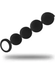 Black&Silver - Rosario Anale Lennon 4 Sfere In Silicone 15 Cm - BLACK&SILVER - Ovetti Palline Sfere | erosidea.com