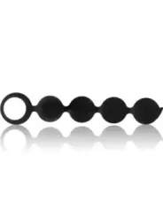 Black&Silver - Rosario Anale Lennon 4 Sfere In Silicone 15 Cm - BLACK&SILVER - Ovetti Palline Sfere | erosidea.com