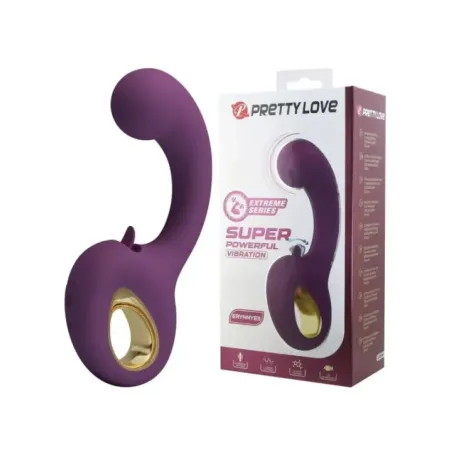 Pretty Love - Brynnlee Vibratore Ricaricabile Stimolatore Orale 10 Vibrazioni E 5 Funzioni Di Leccata Viola - HIGH TECH - Succhia Clitoride | erosidea.com