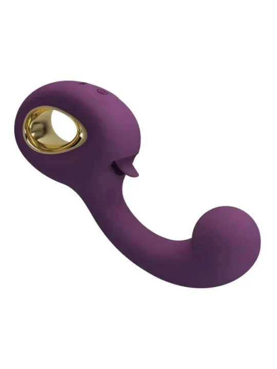 Pretty Love - Brynnlee Vibratore Ricaricabile Stimolatore Orale 10 Vibrazioni E 5 Funzioni Di Leccata Viola - HIGH TECH - Succhia Clitoride | erosidea.com