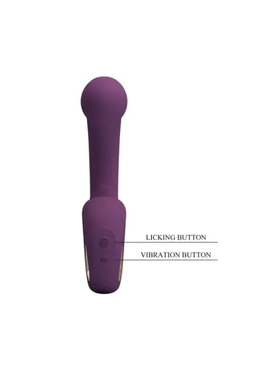 Pretty Love - Brynnlee Vibratore Ricaricabile Stimolatore Orale 10 Vibrazioni E 5 Funzioni Di Leccata Viola - HIGH TECH - Succhia Clitoride | erosidea.com