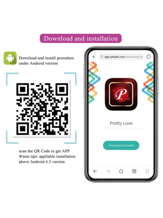 Pretty Love - Hazelynn Massaggiatore Rosa Con 12 Funzioni E Controllo Tramite App - APP SERIES - Succhia Clitoride | erosidea.com