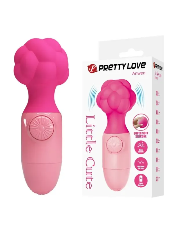 Pretty Love - Mini Massaggiatore Anwen Rosa - HIGH TECH - Succhia Clitoride | erosidea.com