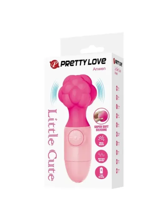 Pretty Love - Mini Massaggiatore Anwen Rosa - HIGH TECH - Succhia Clitoride | erosidea.com